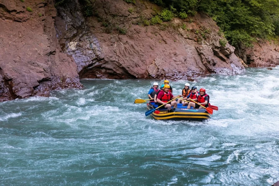 Rafting at Aragvi river